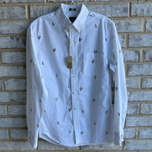 J. Crew Other - J. Crew Mens Button White Oxford Slim Long Sleeve Shirt, Size S.